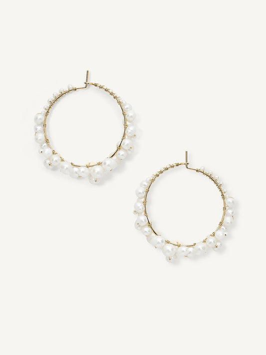 Cruz Pearl Hoops